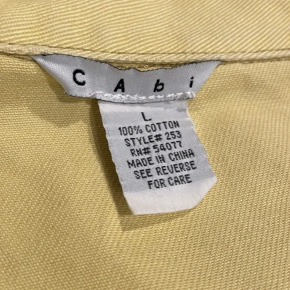 Cabi Yellow Denim Jacket - Picture 5 of 5